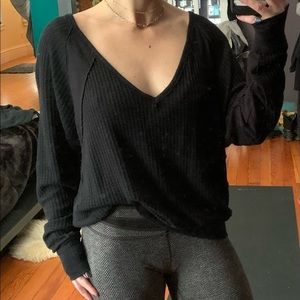 EUC Free People Waffle Knit Thermal